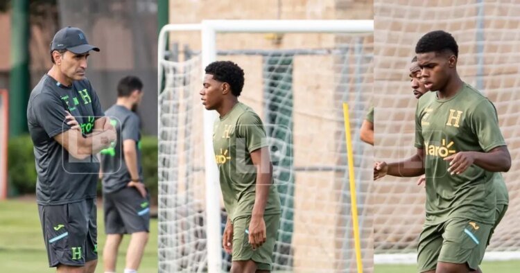 Honduras trained in Houston: images of Keyrol, Dereck present and absences