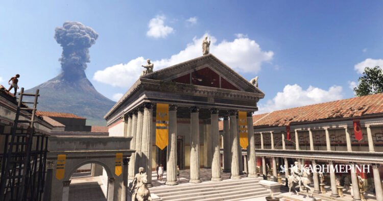Pompeii through the eyes of technology: “Visit” to the eruption of Vesuvius