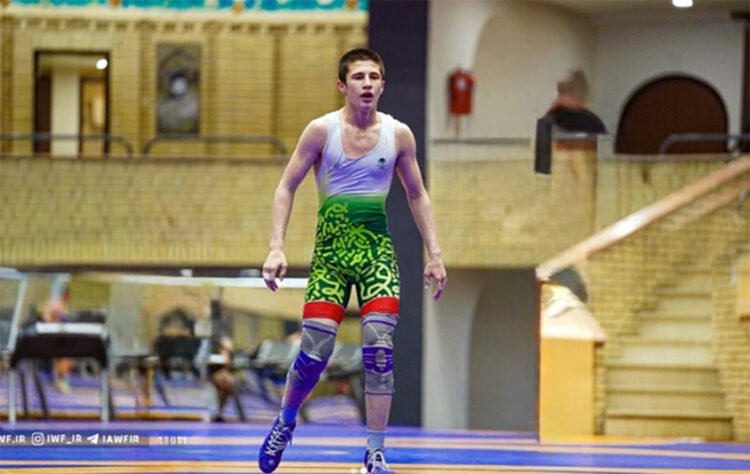 Idris Bakhromov won silver at the Asian Beach Wrestling Championship