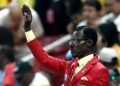 Who is the man standing still for entire World Cup matches?