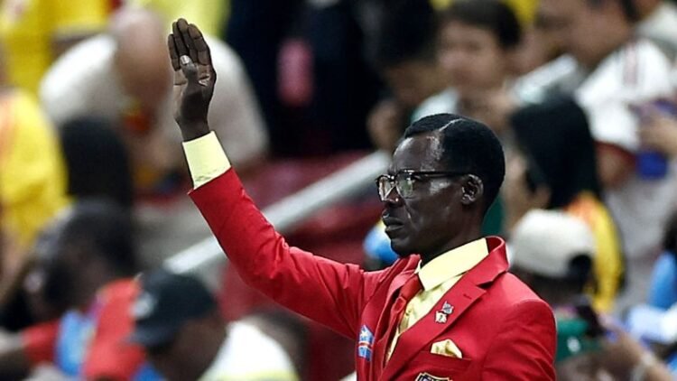 Who is the man standing still for entire World Cup matches?