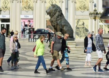 Changeable cloudy and warm weather with sunny periods