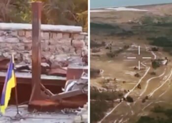 Ukrainian soldiers raised the flag on the Kinburn spit: this causes problems for the Russians