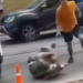 VIDEO | A Ukrainian man knocks out army officers who stopped another man to take him into the army