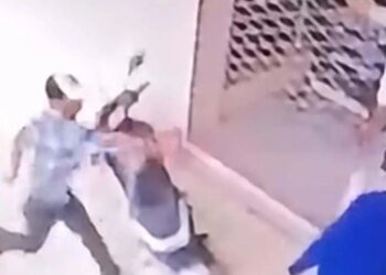 Video of the moment in which the hitman tries to shoot the lawyer in El Progreso, Yoro