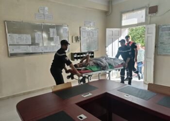 In pictures: Civil Protection in M’sila transports a baccalaureate candidate to the examination center