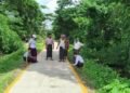 Khayan’s Mya Sein Yaung concrete road inspected