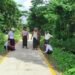 Khayan’s Mya Sein Yaung concrete road inspected