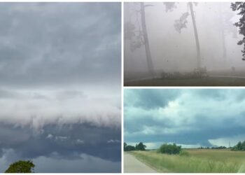 Lithuanians share impressive images of storm clouds: in some places it has completely darkened
