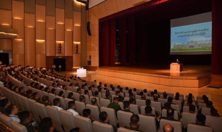 MoE makes presentation at capacity-building training for MPs