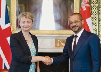 Sayyid Badr holds talks with British counterpart