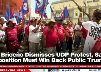 PM Briceno Dismisses UDP Protest, Says Opposition Must Win Back Public Trust