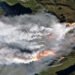 A parched landscape makes it easier for the fire to take hold