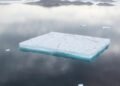 Unusually giant iceberg drifts along the east coast
