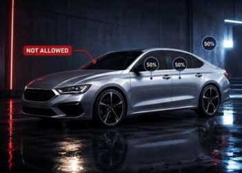 ROP allows up to 50% vehicle window tinting