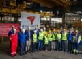 OMS celebrates first steel cutting of next-gen vessel