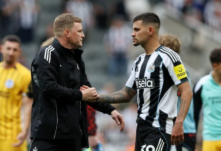 Football: Soccer-Newcastle boss Howe uncertain about Guimaraes’ future