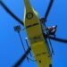 Rescued by helicopter an injured cyclist in Grau Roig
