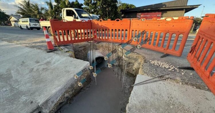 Tagabe road gets long-awaited drainage works