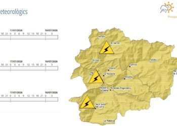 Yellow warning for storms until three in the afternoon