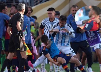 The 2026 World Cup final ended in a fight: Leandro Paredes’ violent attack on Eric García after Argentina’s defeat against Spain (video)