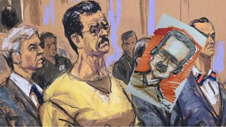 The caricaturist who portrayed Nicolás Maduro and Cilia Flores in the last hearing in the United States spoke about drastic physical change: ‘He is going downhill’