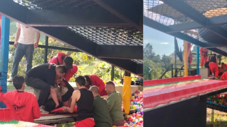 Incident reported on park slide on Fusagasugá road