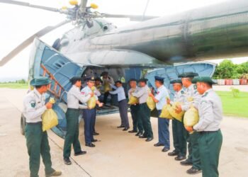 Aerial seeding conducted in Nay Pyi Taw, Shan State