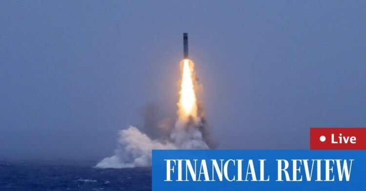 LIVE news updates: China missile flight path revealed by Taiwan; China failing to explain military expansion, says Richard Marles