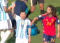 Watch: Messi’s ‘sad’ attempt to get Spanish defender sent off sparks ire