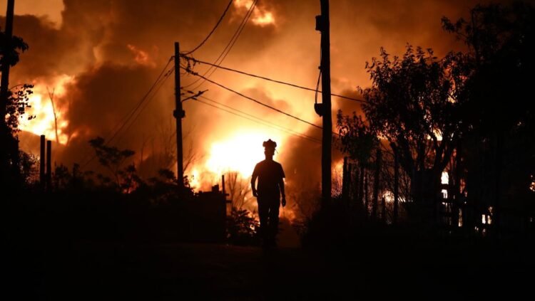 Fast-moving wildfire near Greece’s Thessaloniki sparks evacuations