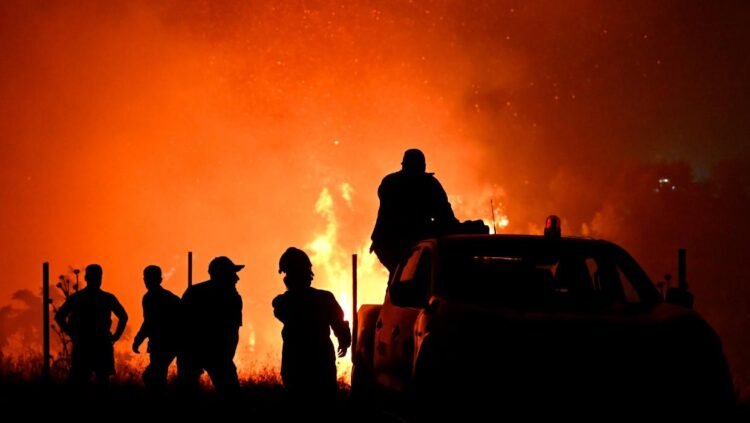 Hundreds of firefighters battle wildfires in Portugal, Greece and Spain