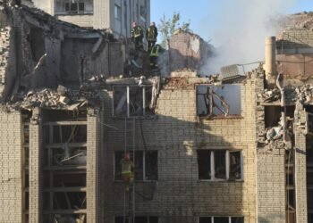 Video shows aftermath of Russian missile and drone strikes across Ukraine that killed at least 8