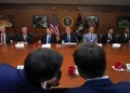 Trump holds Cabinet meeting at Camp David, a secluded retreat with a history of high-stakes talks