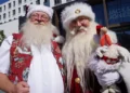 Watch: World Santa Congress brings Christmas cheer to the height of European summer