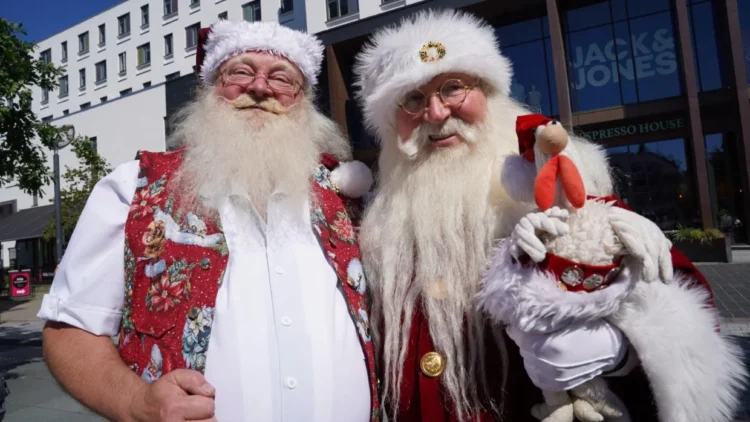 Watch: World Santa Congress brings Christmas cheer to the height of European summer