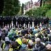 Far-right German party re-elects leaders as protesters and police clash