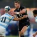 England overcome four yellow cards to edge Argentina
in thriller