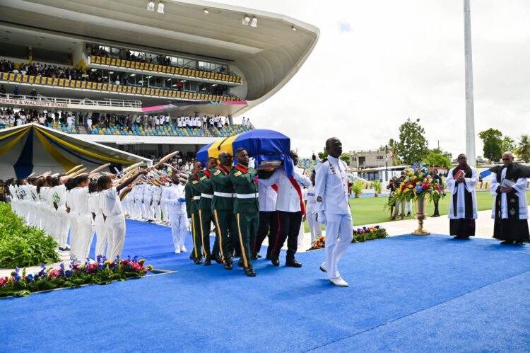 Tributes, tears, a 19-gun salute mark Sobers’ last journey