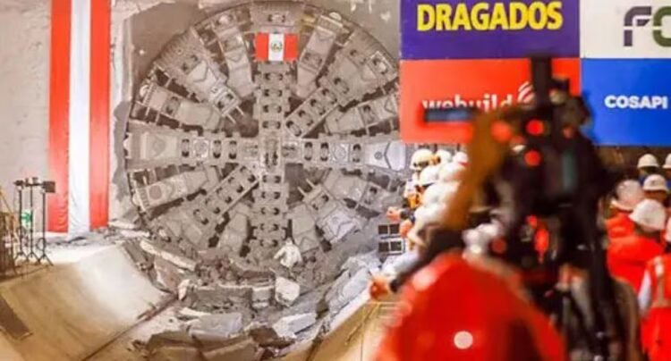 Lima and Callao Metro: “Micaela” tunnel boring machine crosses the Rímac river as a new advance for Line 4
