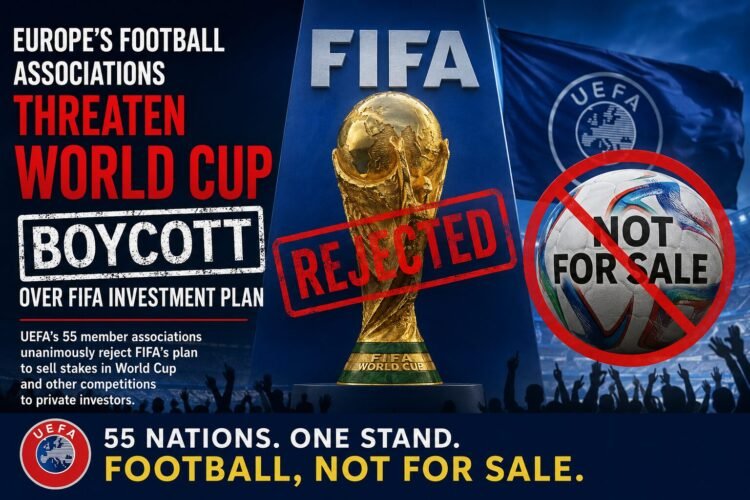 Europe’s football associations threaten World Cup boycott over FIFA investment plan