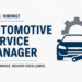 JOB VACANCY: Automotive Service Manager