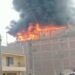 Comas: large fire consumes five-story mattress factory