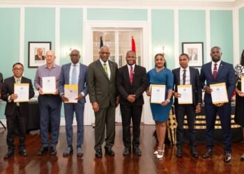 New Board of Directors for the Sir Lester Bird Medical Centre Sworn In at Government House