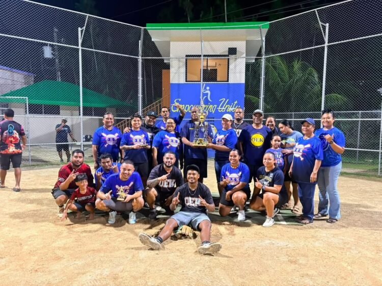 Team OEK wins 2026 Department Softball League 