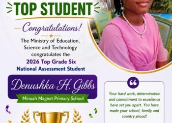 Denushka H. Gibbs Tops 2026 Grade Six National Assessment