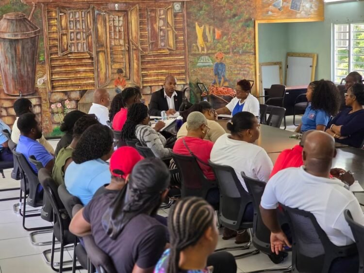 Minister Michael Joseph Meets with Antigua and Barbuda Emergency Medical Services Staff
