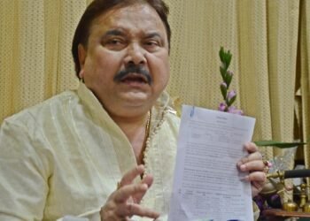 TMC MLA Madan Mitra attends Mamata camp’s assembly protest days after joining rebel faction