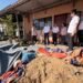 Repairs to collapsed retaining walls at Hilltop Garden in Miri begins