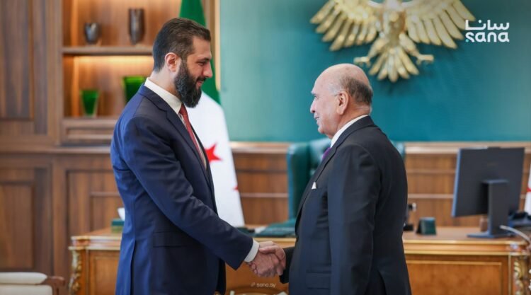 President al-Sharaa receives Iraqi foreign minister to discuss bilateral cooperation